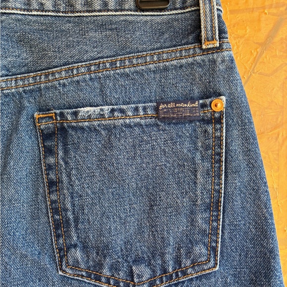 7 For All Mankind Denim Mini Skirt Size 27 - Picture 4 of 5